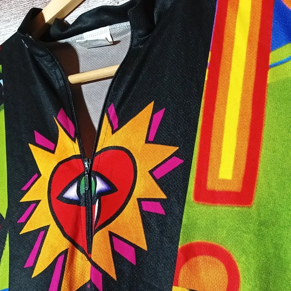 vintage Sugoi 90's signature cycling jersey gorpcore athletic streetwear Lg - Picture 2 of 13